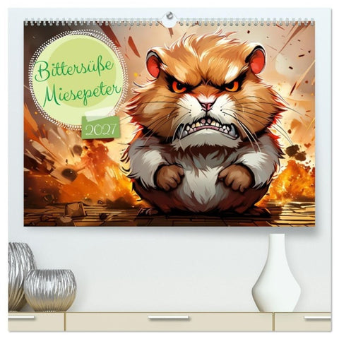 Bittersüße Miesepeter (hochwertiger Premium Wandkalender 2027 DIN A2 quer), Kunstdruck in Hochglanz