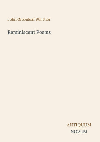 Reminiscent Poems