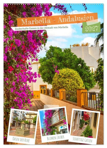 Marbella - Andalusien (Wandkalender 2027 DIN A2 hoch), CALVENDO Monatskalender