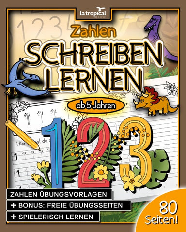 Zahlen schreiben lernen ab 5 Jahren