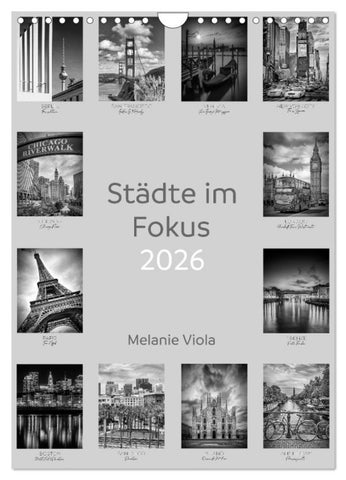 Städte im Fokus (Wandkalender 2026 DIN A4 hoch), CALVENDO Monatskalender