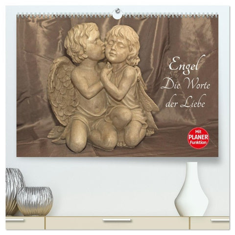 Engel - Die Worte der Liebe (hochwertiger Premium Wandkalender 2026 DIN A2 quer), Kunstdruck in Hochglanz