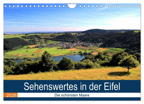 Sehenswertes in der Eifel - Die schönsten Maare (Wandkalender 2026 DIN A4 quer), CALVENDO Monatskalender