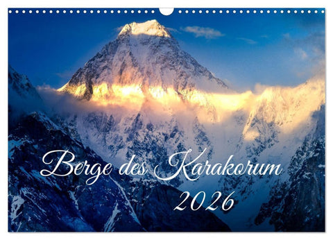 Berge des Karakorum (Wandkalender 2026 DIN A3 quer), CALVENDO Monatskalender