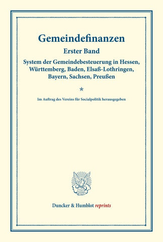 Gemeindefinanzen.