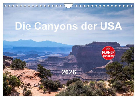 Die Canyons der USA (Wandkalender 2026 DIN A4 quer), CALVENDO Monatskalender
