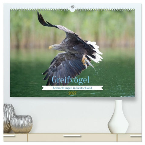 Greifer in Aktion (hochwertiger Premium Wandkalender 2027 DIN A2 quer), Kunstdruck in Hochglanz