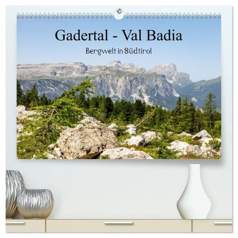 Gadertal - Val Badia (hochwertiger Premium Wandkalender 2027 DIN A2 quer), Kunstdruck in Hochglanz