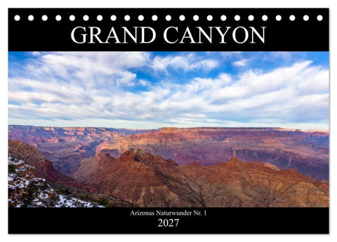 GRAND CANYON - Einblicke (Tischkalender 2027 DIN A5 quer), CALVENDO Monatskalender