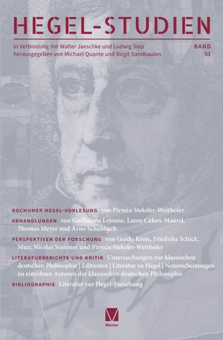 Hegel-Studien Band 51