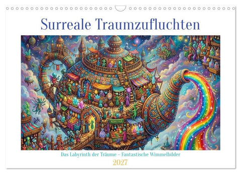Surreale Traumzufluchten (Wandkalender 2027 DIN A3 quer), CALVENDO Monatskalender
