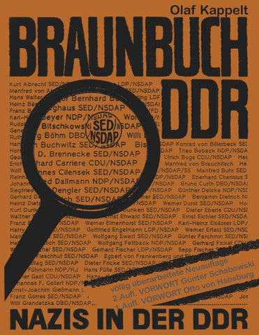 Braunbuch DDR -  Nazis in der DDR