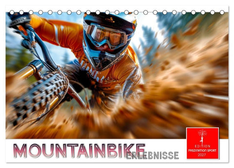 Mountainbike Erlebnisse (Tischkalender 2027 DIN A5 quer), CALVENDO Monatskalender