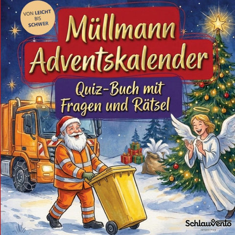 Müllmann-Adventskalender: Quiz-Buch mit Fragen und Rätsel
