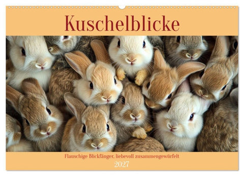 Kuschelblicke (Wandkalender 2027 DIN A2 quer), CALVENDO Monatskalender
