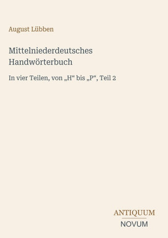 Mittelniederdeutsches Handwörterbuch