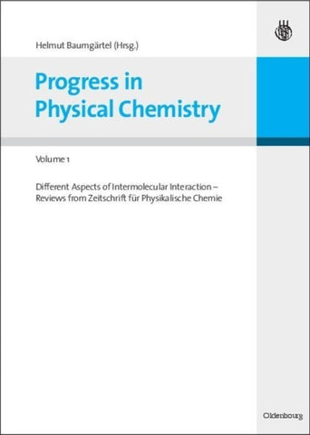 Progress in Physical Chemistry - Volume 1
