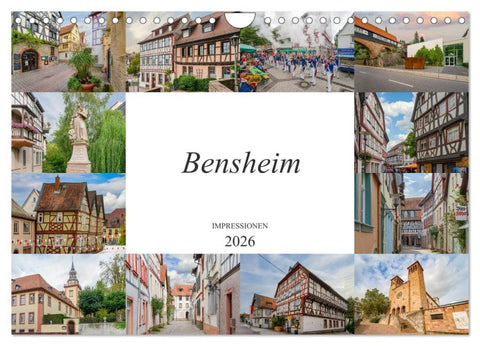 Bensheim Impressionen (Wandkalender 2026 DIN A4 quer), CALVENDO Monatskalender