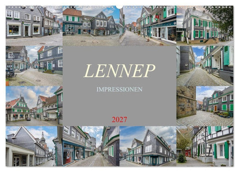 Lennep Impressionen (Wandkalender 2027 DIN A2 quer), CALVENDO Monatskalender