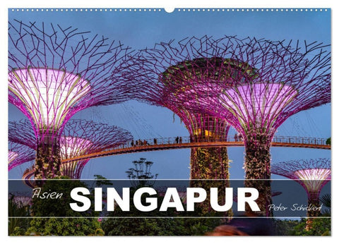 Asien - Singapur (Wandkalender 2027 DIN A2 quer), CALVENDO Monatskalender