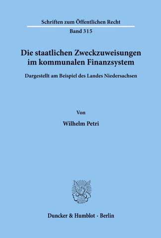 Die staatlichen Zweckzuweisungen im kommunalen Finanzsystem.