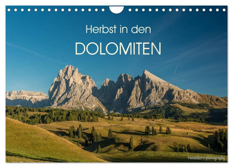 Herbst in den Dolomiten (Wandkalender 2026 DIN A4 quer), CALVENDO Monatskalender