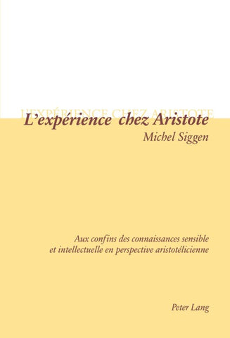 L’expérience chez Aristote