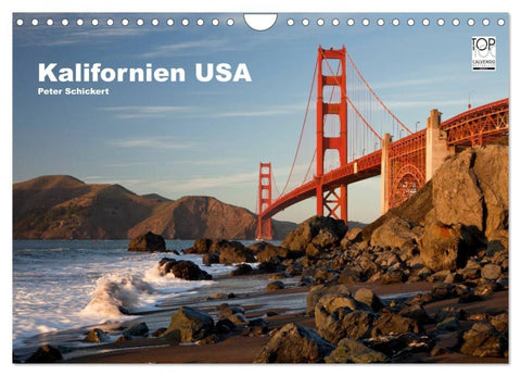Kalifornien USA (Wandkalender 2026 DIN A4 quer), CALVENDO Monatskalender
