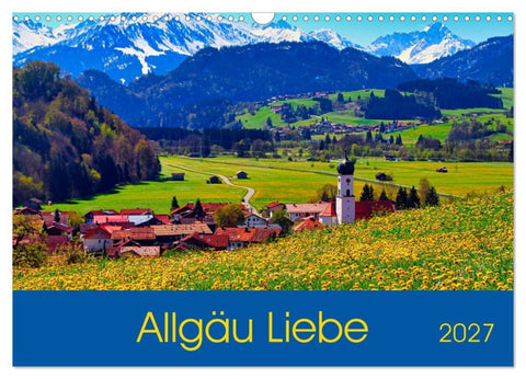 Allgäu Liebe (Wandkalender 2027 DIN A3 quer), CALVENDO Monatskalender