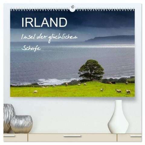 IRLAND - Insel der glücklichen Schafe (hochwertiger Premium Wandkalender 2027 DIN A2 quer), Kunstdruck in Hochglanz