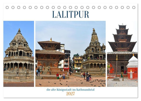 LALITPUR, die alte Königsstadt (Tischkalender 2027 DIN A5 quer), CALVENDO Monatskalender