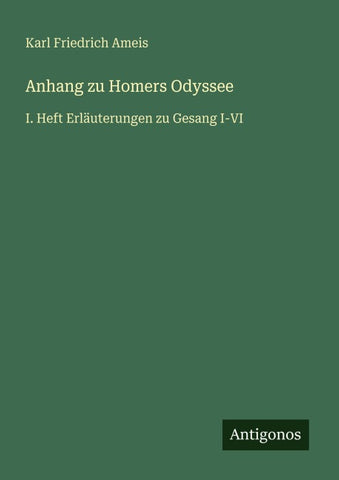 Anhang zu Homers Odyssee