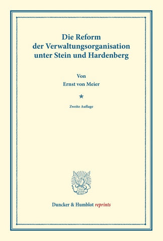 Die Reform der Verwaltungsorganisation
