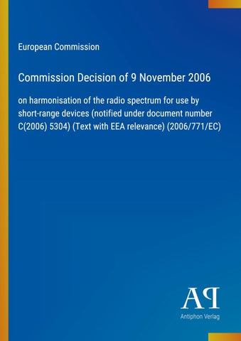 Commission Decision of 9 November 2006
