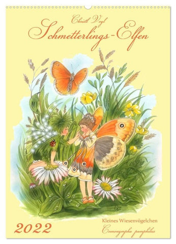 Schmetterlings-Elfen (Wandkalender 2027 DIN A2 hoch), CALVENDO Monatskalender