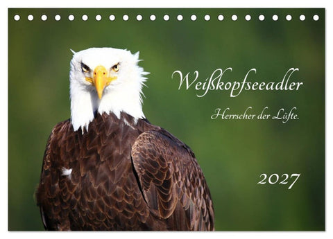 Weißkopfseeadler. Herrscher der Lüfte. 2027 (Tischkalender 2027 DIN A5 quer), CALVENDO Monatskalender