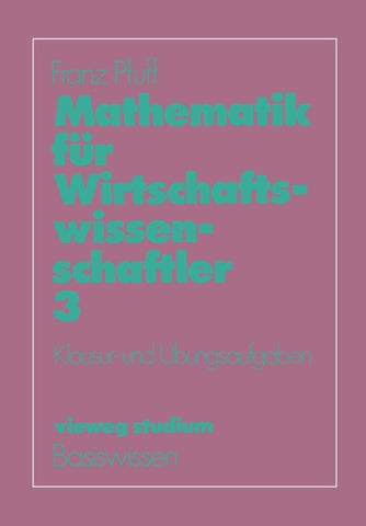 Mathematik für Wirtschaftswissenschaftler