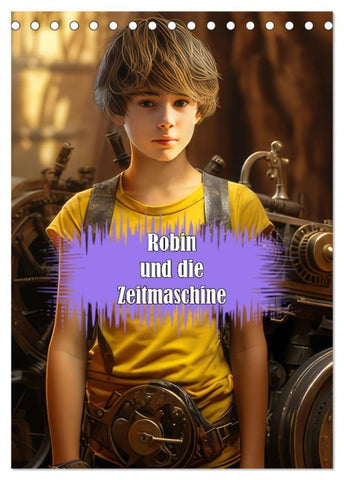 Robin und die Zeitmaschine (Tischkalender 2027 DIN A5 hoch), CALVENDO Monatskalender