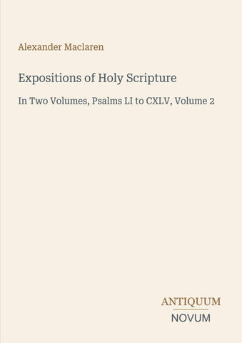Expositions of Holy Scripture