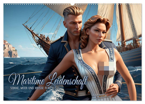 Maritime Leidenschaft - Sonne, Meer und heiße Flirts (Wandkalender 2026 DIN A2 quer), CALVENDO Monatskalender