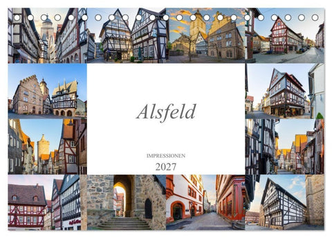 Alsfeld Impressionen (Tischkalender 2027 DIN A5 quer), CALVENDO Monatskalender