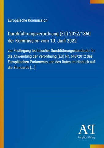 Durchführungsverordnung (EU) 2022/1860 der Kommission vom 10. Juni 2022