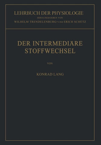Der Intermediäre Stoffwechsel