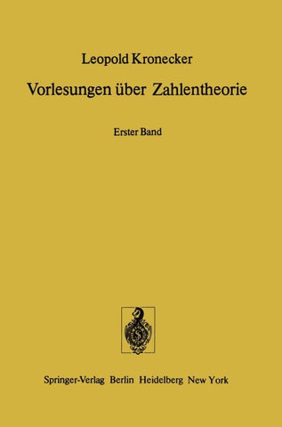Vorlesungen über Zahlentheorie