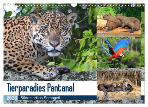 Tierparadies Pantanal (Wandkalender 2026 DIN A3 quer), CALVENDO Monatskalender