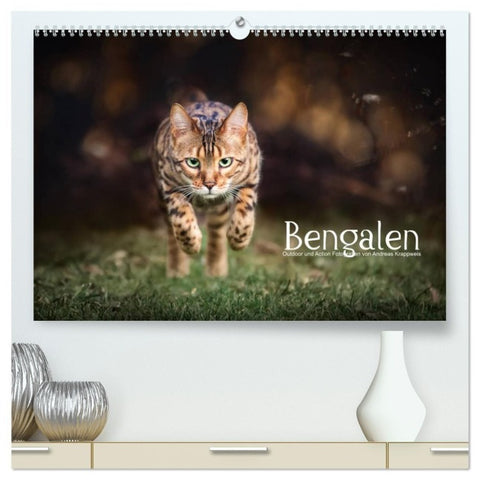 Bengalen Outdoor und Action (hochwertiger Premium Wandkalender 2027 DIN A2 quer), Kunstdruck in Hochglanz