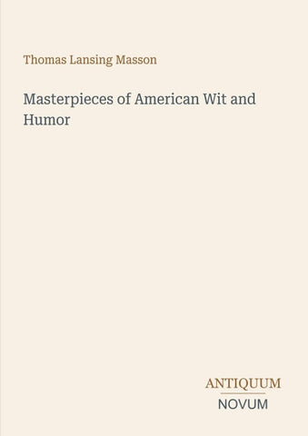 Masterpieces of American Wit and Humor