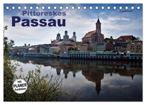 Pittoreskes Passau (Tischkalender 2026 DIN A5 quer), CALVENDO Monatskalender