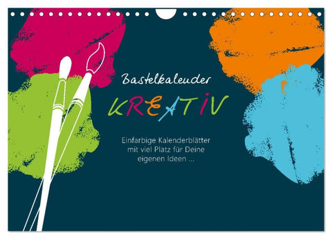 Bastelkalender KREATIV (Wandkalender 2026 DIN A4 quer), CALVENDO Monatskalender
