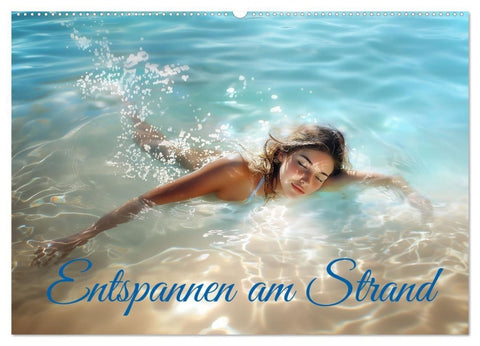 Entspannen am Strand (Wandkalender 2027 DIN A2 quer), CALVENDO Monatskalender